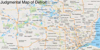 Judgemental zemljevid Detroit